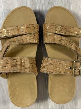 Vionic Rio Cork Platform Sandals  Orthotic Adjustable Straps Women’s Size 7